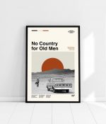 No Country for Old Men – Ethan, Joel Coen – Retro Movie Poster for Home Decor Gift – Minimalist Art – Midcentury Art – Vintage Poster for Home Decor Gift – Modern Art – Wall Decor