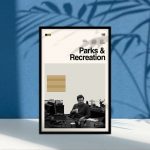 Parks & Rec Poster for Home Decor Gift, Parks and Recreation Print, Minimalist Poster for Home Decor Gift, Vintage Movie Poster for Home Decor Gift, Midcentury Art, Minimalist Art, Wall Art