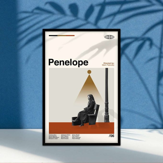 Penelope Poster for Home Decor Gift, Penelope Print, Retro Modern Poster for Home Decor Gift, Minimalist Art, Midcentury Art, Classic Movie, Vintage Poster for Home Decor Gift, Wall Decor, Wall Art