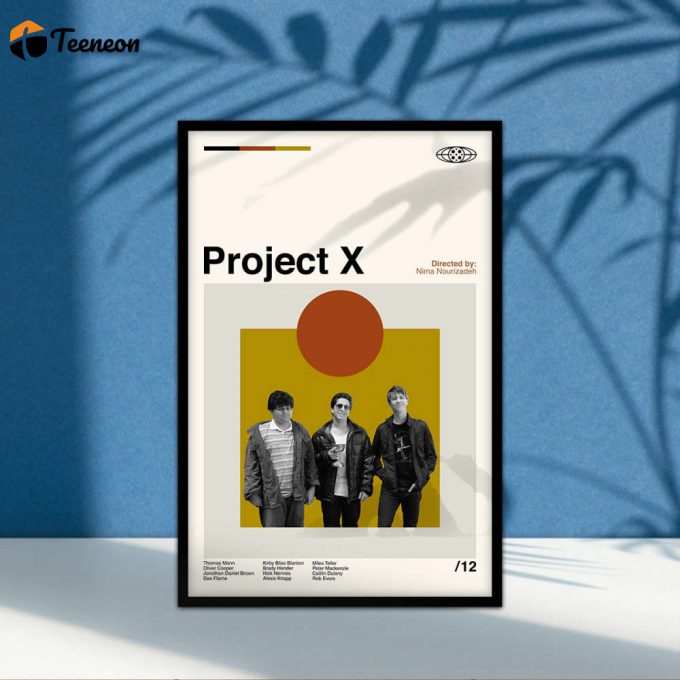 Project X Poster for Home Decor Gift, Movie Poster for Home Decor Gift, Retro Modern Poster for Home Decor Gift,  Minimalist Art, Wall Decor, Wall Art, Project X Print