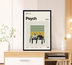 Psych Movie Poster for Home Decor Gift – Steve Franks Film – Retro Movie Poster for Home Decor Gift – Minimalist Art – Vintage Poster for Home Decor Gift – Modern Art – Wall Decor – Home Decor