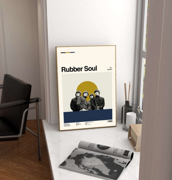 Rubber Soul Poster for Home Decor Gift – The Beatles Film – Classic Poster for Home Decor Gift – Retro Poster for Home Decor Gifts – Minimal Art – Modern Vintage – Move Gifts – Favorite Movie