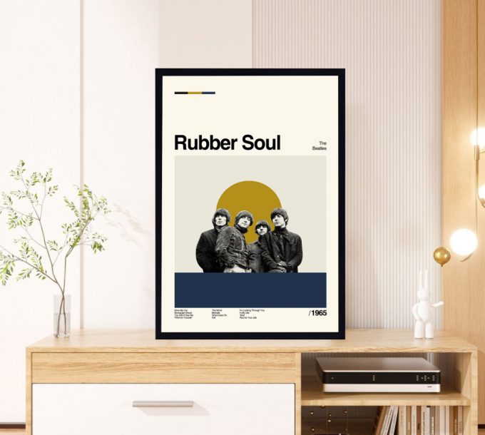 Rubber Soul Poster for Home Decor Gift – The Beatles Film – Classic Poster for Home Decor Gift – Retro Poster for Home Decor Gifts – Minimal Art – Modern Vintage – Move Gifts – Favorite Movie