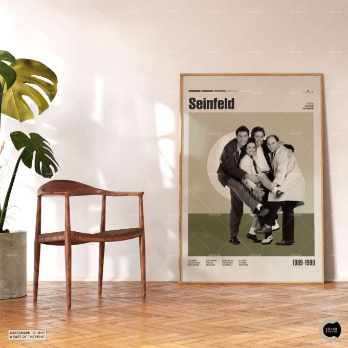 Seinfeld, Seinfeld Restaurant, TV Show Poster for Home Decor Gift, Retro Movie Poster for Home Decor Gift, Vintage Inspired Poster for Home Decor Gift