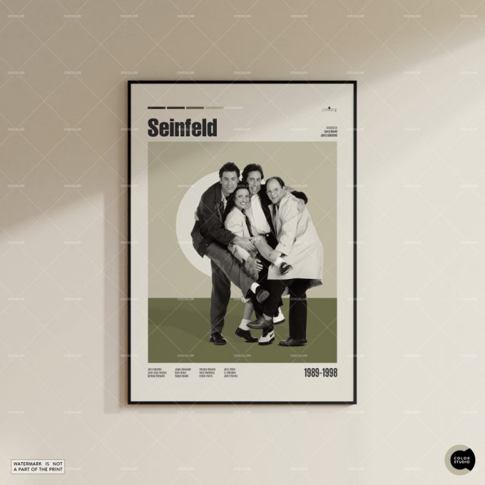 Seinfeld, Seinfeld Restaurant, TV Show Poster for Home Decor Gift, Retro Movie Poster for Home Decor Gift, Vintage Inspired Poster for Home Decor Gift