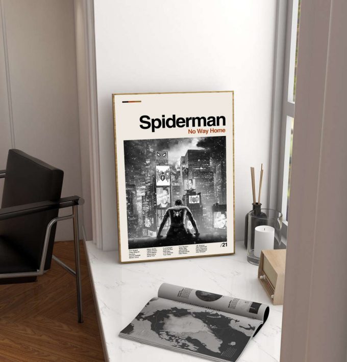 Spiderman Movie – No Way Home Film – Classic Poster for Home Decor Gift – Retro Poster for Home Decor Gifts – Minimal Movie Art – Modern Vintage – Move Gifts – Favorite Movie