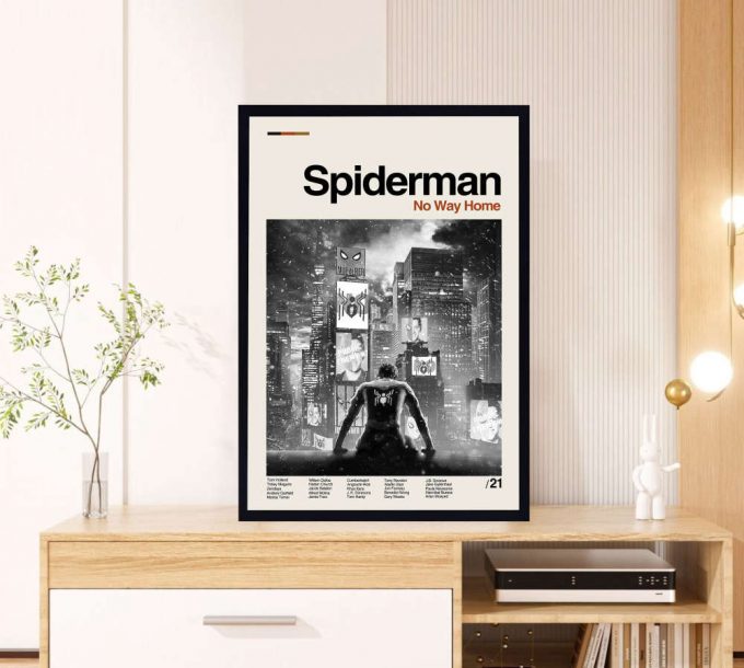 Spiderman Movie – No Way Home Film – Classic Poster for Home Decor Gift – Retro Poster for Home Decor Gifts – Minimal Movie Art – Modern Vintage – Move Gifts – Favorite Movie