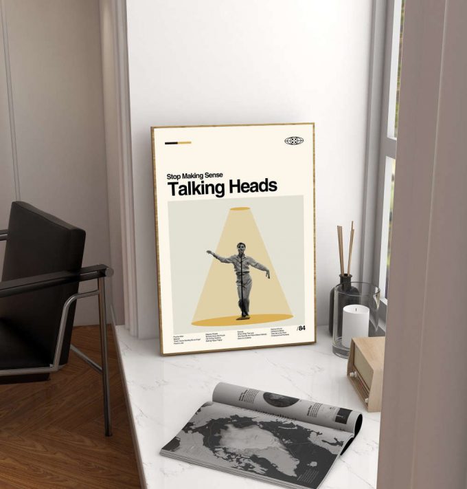 Talking Heads Poster for Home Decor Gift – Stop Making Sense Film – Found a Job – Retro Movie Poster for Home Decor Gift – Minimalist Art – Vintage Poster for Home Decor Gift – Modern Art – Wall Decor