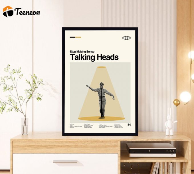 Talking Heads Poster for Home Decor Gift – Stop Making Sense Film – Found a Job – Retro Movie Poster for Home Decor Gift – Minimalist Art – Vintage Poster for Home Decor Gift – Modern Art – Wall Decor