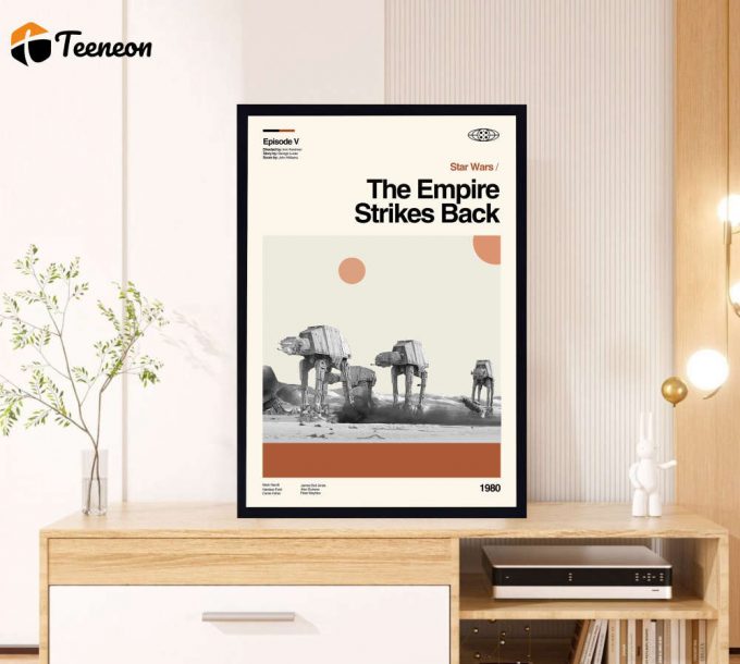 The Empire Strikes Back Poster for Home Decor Gift – Star Wars Film – Retro Poster for Home Decor Gift – Minimalist Art – Vintage Poster for Home Decor Gift – Modern Art – Wall Decor – Home Decor