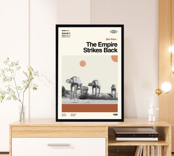 The Empire Strikes Back Poster for Home Decor Gift – Star Wars Film – Retro Poster for Home Decor Gift – Minimalist Art – Vintage Poster for Home Decor Gift – Modern Art – Wall Decor – Home Decor