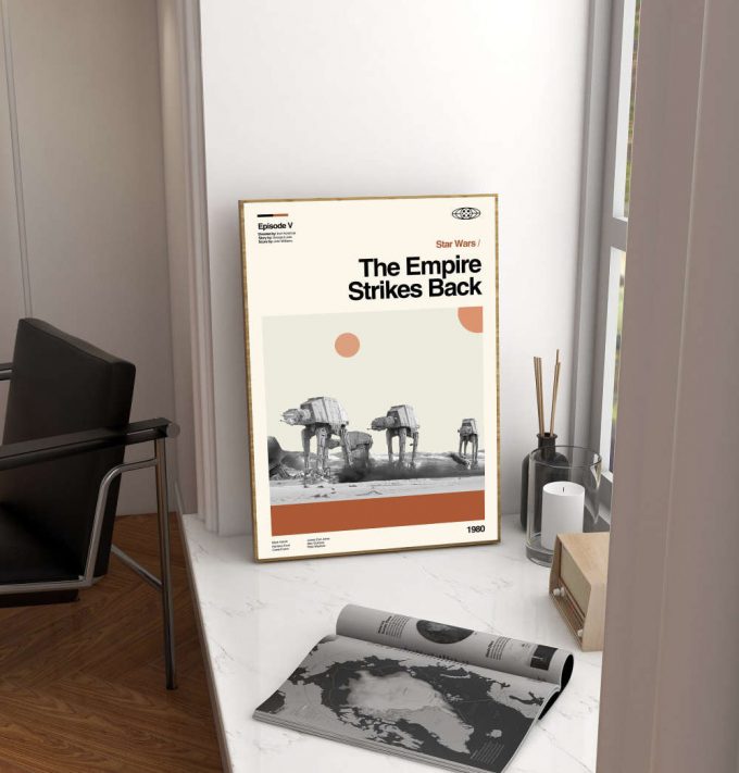 The Empire Strikes Back Poster for Home Decor Gift – Star Wars Film – Retro Poster for Home Decor Gift – Minimalist Art – Vintage Poster for Home Decor Gift – Modern Art – Wall Decor – Home Decor