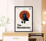 The Mandalorian Movie – George Lucas Film – Retro Movie Poster for Home Decor Gift – Minimalist Art – Vintage Poster for Home Decor Gift – Modern Art – Wall Decor – Home Decor