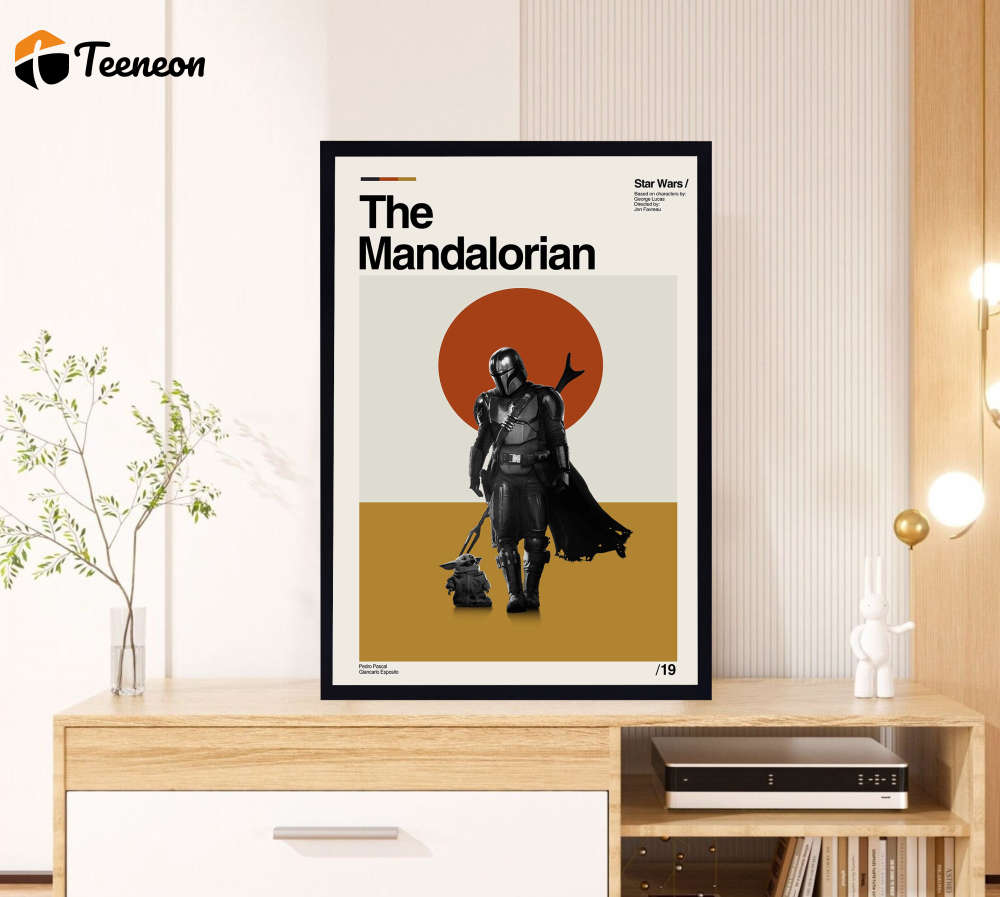 The Mandalorian Movie – Star Wars Film – Retro Movie Poster for Home Decor Gift – Minimalist Art – Vintage Poster for Home Decor Gift – Modern Art – Wall Decor – Home Decor