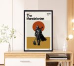 The Mandalorian Movie – Star Wars Film – Retro Movie Poster for Home Decor Gift – Minimalist Art – Vintage Poster for Home Decor Gift – Modern Art – Wall Decor – Home Decor