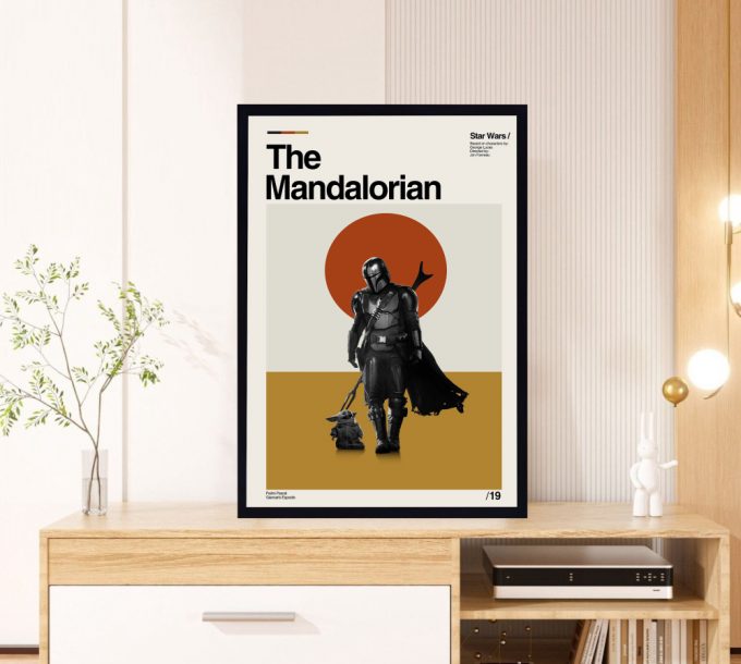 The Mandalorian Movie – Star Wars Film – Retro Movie Poster for Home Decor Gift – Minimalist Art – Vintage Poster for Home Decor Gift – Modern Art – Wall Decor – Home Decor