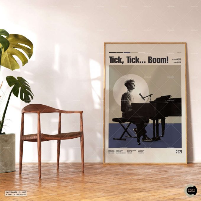 Tick Tick Boom,Lin-Manuel Miranda, Retro Modern Movie Poster for Home Decor Gift, Vintage Inspired Poster for Home Decor Gift