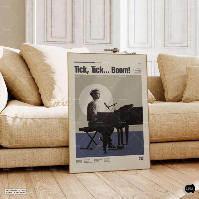 Tick Tick Boom,Lin-Manuel Miranda, Retro Modern Movie Poster for Home Decor Gift, Vintage Inspired Poster for Home Decor Gift
