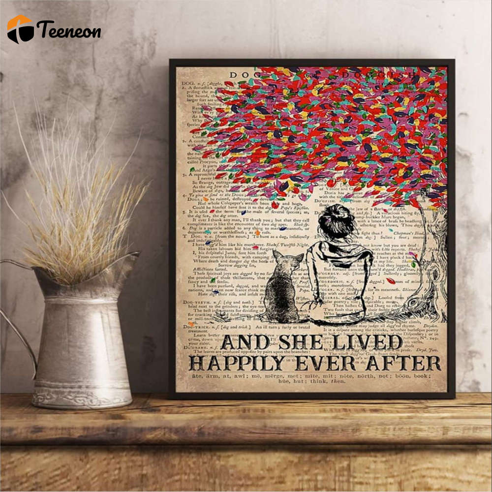 Vintage Chihuahua Dog And She Lived Happily Ever After Poster for Home Decor Gift for Home Decor Gift Vintage Chihuahua Dog And She Lived Happily Ever After Poster for Home Decor Gift for Home Decor Gift