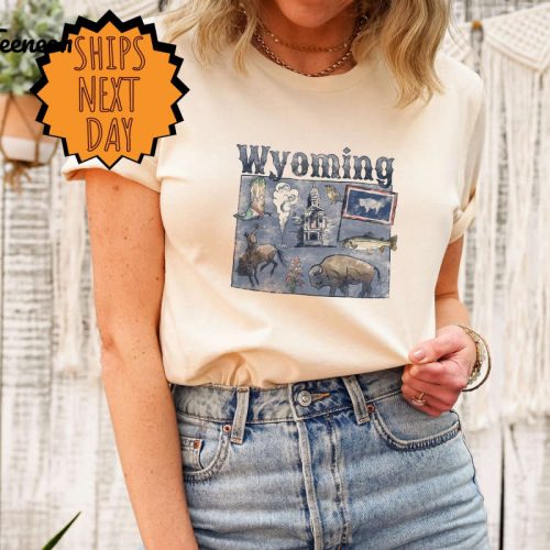 Wyoming State Shirt,Wyoming Shirt,Wyoming Pride Shirt,Wyoming Travel Gift,Cowboy State Shirt,Cowboy Shirt,Cow Shirt,Vintage Wyoming Tee