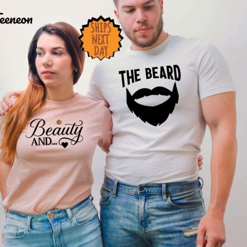 Beauty And The Beard Shirt, Valentines Day Couples Shirt ,His and Her Valentines Day Gift Shirt, Anniversary Shirt, Valentine Couple Shirt