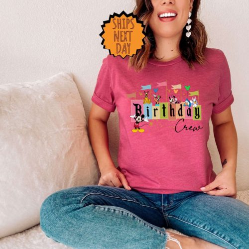 Disney Birthday Crew Shirt, Disney Birthday Trip Shirt, Family Birthday Gift Shirt ,Disney Group Birthday Shirt, Disney Birthday Crew Shirt