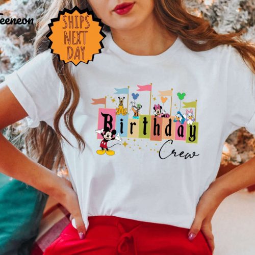 Disney Birthday Crew Shirt, Disney Birthday Trip Shirt, Family Birthday Gift Shirt ,Disney Group Birthday Shirt, Disney Birthday Crew Shirt