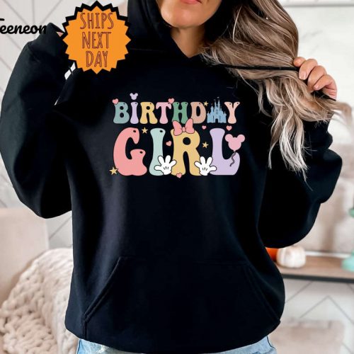 Disney Birthday Girl Sweatshirt, Birthday Party Girl Hoodie, Birthday Squad Shirt, Birthday Girl Shirt, Birthday Gift , Birthday Girl Shirt