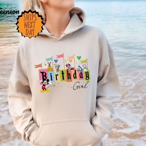 Disney Birthday Girl Sweatshirt, Disney Birthday Trip Hoodie, Family Birthday Sweatshirt ,Disney Group Birthday Hoodie, Birthday Girl Hoodie