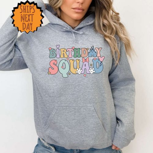 Disney Birthday Squad Sweatshirt ,Birthday Castle Hoodie, Disneyland Shirts, Disneyworld Family Shirts ,Birthday Family Matching Shirts