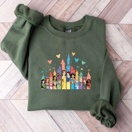 Disney Princess Castle Sweatshirt, Disney Trip Sweater, Disney Castle Sweater, Sister Gift,Disney Girl Trip,Princess Sweater,Princess Castle