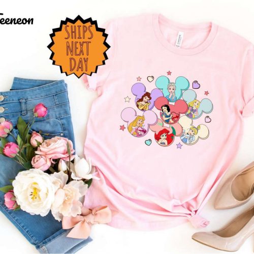 Disney Princess Shirt, Disney Vacation Shirt ,Disney Valentine Princess Shirt, Princess Gifts Shirt, Disney Girl Trip, Princess Heart Shirts