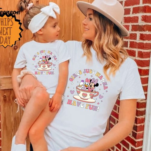 Girls Just Wanna Have Fun Shirt, Disney Minnie Daisy Summer Shirt, Disney Besties Shirt, Disneyworld Shirt,Disney Trip Shirt,Disney Gift Tee