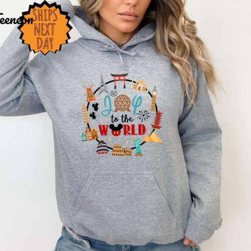 Joy To The World Sweatshirt, Epcot World Showcase Hoodie, Disney Trip Shirt, Epcot Shirt, Disney Family Vacation Shirt, Disney Epcot Shirt