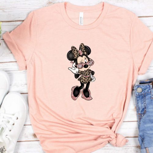 Leopard Minnie Shirt, Minnie Mouse Shirt, Animal Print Shirt, Safari Mouse Shirt, Leopard Shirt, Disney Minnie Shirt, Disney Trip Shirt