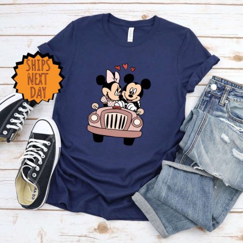 Valentine Day Mickey and Minnie Shirt, Disney Valentines Day Shirt, Disney Valentine love Gift  Shirt, Mickey Minnie Valentine Gift Shirt