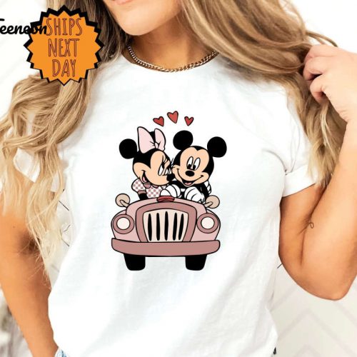 Valentine Day Mickey and Minnie Shirt, Disney Valentines Day Shirt, Disney Valentine love Gift  Shirt, Mickey Minnie Valentine Gift Shirt