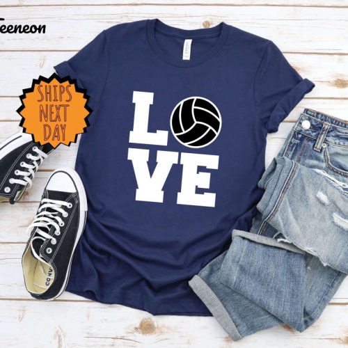 Volleyball Shirt, Volleyball Love Shirt ,Volleyball Team Gift Shirt, Volleyball Gift Shirt, Game Day Shirt, Volleyball Sport Shirt, Love Tee