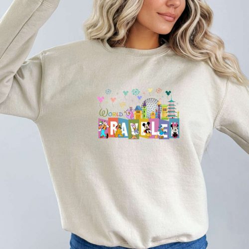 World Traveler Sweatshirt, Traveler Sweater, Disney Traveler Sweater,Disney Family Vacation Sweater,Disney Epcot Sweater,Disney Trip Sweater