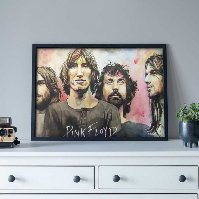 Pink Floyd Poster for Home Decor Gift for Home Decor Gift – Band Water Color Art