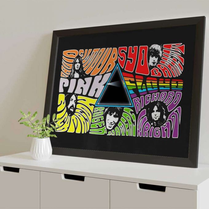 Pink Floyd Poster for Home Decor Gift for Home Decor Gift – Member Art Full Color