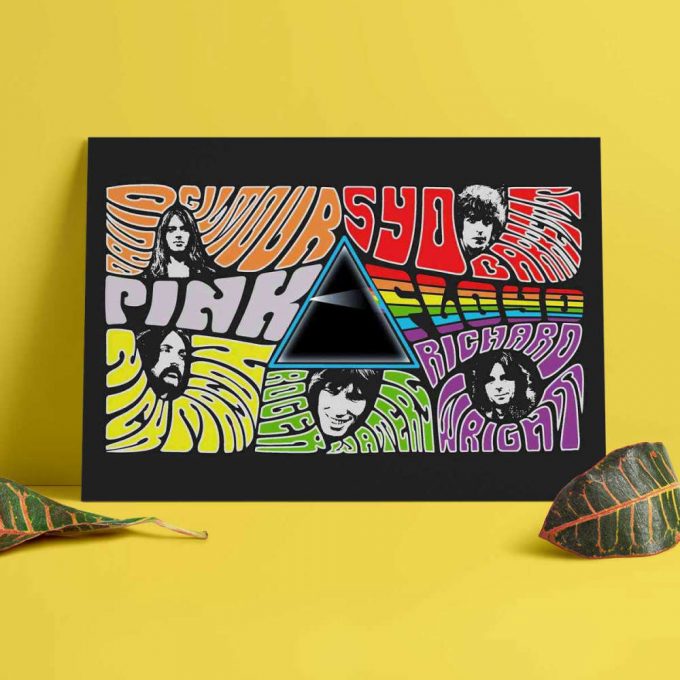 Pink Floyd Poster for Home Decor Gift for Home Decor Gift – Member Art Full Color