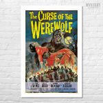 The Curse of the Werewolf 1961 Vintage Horror Monster Movie Poster for Home Decor Gift