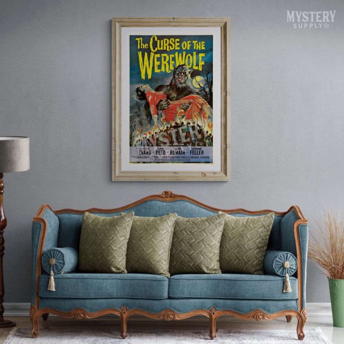 The Curse of the Werewolf 1961 Vintage Horror Monster Movie Poster for Home Decor Gift