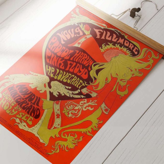 Pink Floyd Poster for Home Decor Gift for Home Decor Gift for Home Decor Gift – Vintage Concert Poster for Home Decor Gift for Home Decor Gift for Home Decor Gift from Fillmore Auditorium