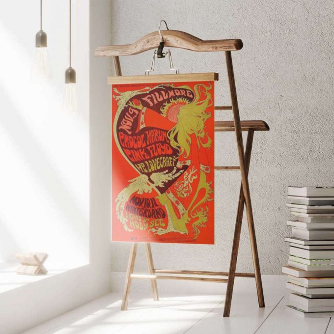 Pink Floyd Poster for Home Decor Gift for Home Decor Gift for Home Decor Gift – Vintage Concert Poster for Home Decor Gift for Home Decor Gift for Home Decor Gift from Fillmore Auditorium