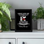 Pink Floyd Poster for Home Decor Gift for Home Decor Gift – Snoopy I Might Look Like Iam Listening To You Listening to