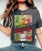 Get Festive with Christmas Grinch Shirt Design – Retro Christmas PNG