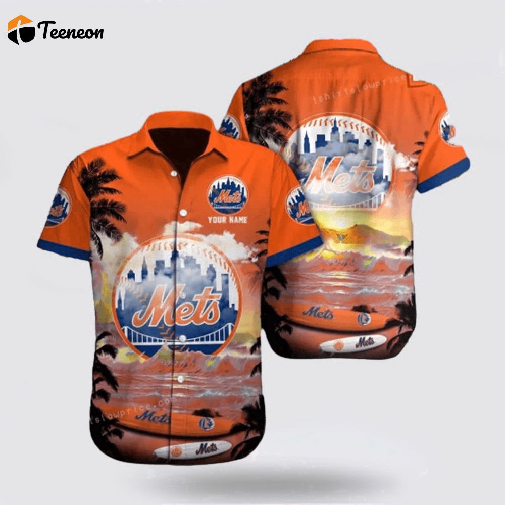 Customized MLB New York Mets Hawaiian Shirt Surfing In Style For Fan MLB Customized MLB New York Mets Hawaiian Shirt Surfing In Style For Fan MLB