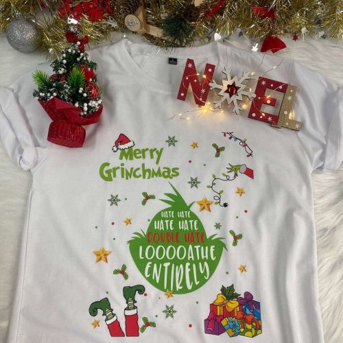 Spread Holiday Cheer with our Grinch Merry Grinchmas Shirt – Perfect for Festive Celebrations!